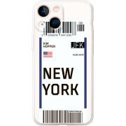 Прозрачный чехол BoxFace Apple iPhone 13 mini Ticket New York