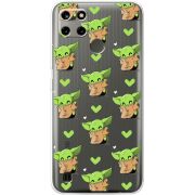 Прозрачный чехол BoxFace Realme C25Y Pattern Baby Yoda