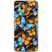 Прозрачный чехол BoxFace Realme C25Y Butterfly Morpho