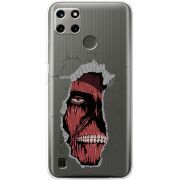 Прозрачный чехол BoxFace Realme C25Y Нападение Титана