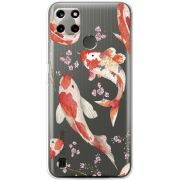 Прозрачный чехол BoxFace Realme C25Y Japanese Koi Fish