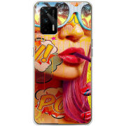 Чехол BoxFace Realme GT 5G Yellow Girl Pop Art