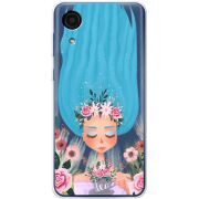 Прозрачный чехол BoxFace Samsung Galaxy A03 Core (A032F) Blue Hair