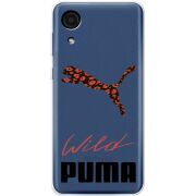 Прозрачный чехол BoxFace Samsung Galaxy A03 Core (A032F) Wild Cat