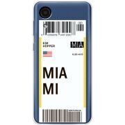 Прозрачный чехол BoxFace Samsung Galaxy A03 Core (A032F) Ticket Miami
