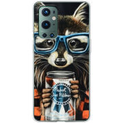 Чехол BoxFace OnePlus 9 Pro Енот с банкой