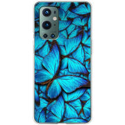 Чехол BoxFace OnePlus 9 Pro лазурные бабочки