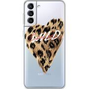 Прозрачный чехол BoxFace Samsung Galaxy S21 FE G990 Wild Love