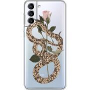 Прозрачный чехол BoxFace Samsung Galaxy S21 FE G990 Glamor Snake