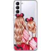 Прозрачный чехол BoxFace Samsung Galaxy S21 FE G990 Mouse Girls
