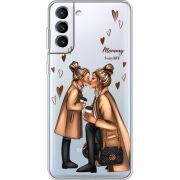 Прозрачный чехол BoxFace Samsung Galaxy S21 FE G990 Mommy Is My BFF
