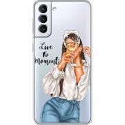 Прозрачный чехол BoxFace Samsung Galaxy S21 FE G990 Live The Moment