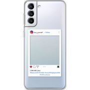 Прозрачный чехол BoxFace Samsung Galaxy S21 FE G990 Insta