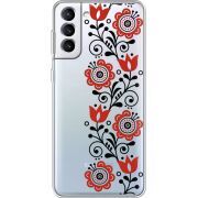 Прозрачный чехол BoxFace Samsung Galaxy S21 FE G990 Ethno Ornament