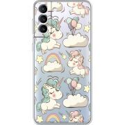 Прозрачный чехол BoxFace Samsung Galaxy S21 FE G990 Unicorns
