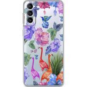 Прозрачный чехол BoxFace Samsung Galaxy S21 FE G990 Flamingo