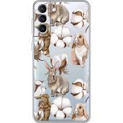 Прозрачный чехол BoxFace Samsung Galaxy S21 FE G990 Cotton and Rabbits