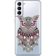 Чехол со стразами Samsung Galaxy S21 FE G990 Owl
