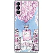 Чехол со стразами Samsung Galaxy S21 FE G990 Perfume bottle