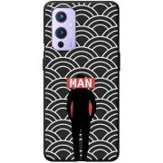 Черный чехол BoxFace OnePlus 9 Man Pattern