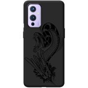 Черный чехол BoxFace OnePlus 9 Snake