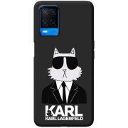 Черный чехол BoxFace OPPO A54 Cat in Black
