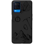Черный чехол BoxFace OPPO A54 Mountains