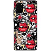 Черный чехол BoxFace Samsung Galaxy S20 Plus (G985) Rock Graffiti