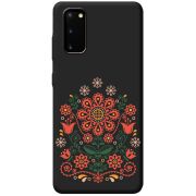 Черный чехол BoxFace Samsung Galaxy S20 (G980) Ukrainian Ornament