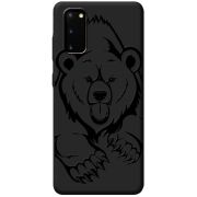 Черный чехол BoxFace Samsung Galaxy S20 (G980) Grizzly Bear