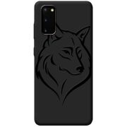 Черный чехол BoxFace Samsung Galaxy S20 (G980) Wolf