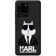 Черный чехол BoxFace Samsung Galaxy S20 Ultra (G988) Cat in Black
