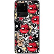 Черный чехол BoxFace Samsung Galaxy S20 Ultra (G988) Rock Graffiti