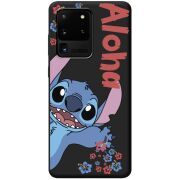 Черный чехол BoxFace Samsung Galaxy S20 Ultra (G988) Гавайський гість Stich