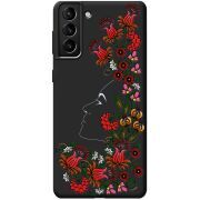 Черный чехол BoxFace Samsung Galaxy S21 Plus (G996) 3D Ukrainian Muse