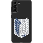 Черный чехол BoxFace Samsung Galaxy S21 Plus (G996) Атака Титанов Крылья Свободы
