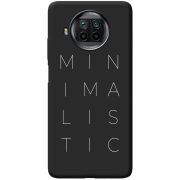 Черный чехол BoxFace Xiaomi Mi 10T Lite Minimalistic
