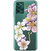 Прозрачный чехол BoxFace ZTE Blade V30 Vita Cherry Blossom