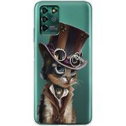 Прозрачный чехол BoxFace ZTE Blade V30 Vita Steampunk Cat