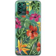 Прозрачный чехол BoxFace ZTE Blade V30 Vita Tropical Flowers