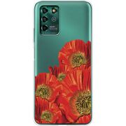 Прозрачный чехол BoxFace ZTE Blade V30 Vita Red Poppies