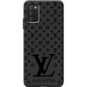 Черный чехол BoxFace Samsung Galaxy A03S (A037) LV Style