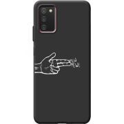 Черный чехол BoxFace Samsung Galaxy A03S (A037) Pew Pew