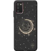 Черный чехол BoxFace Samsung Galaxy A03S (A037) Moon