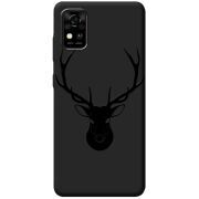 Черный чехол BoxFace ZTE Blade A31 Deer