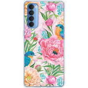 Чехол BoxFace OPPO Reno 4 Pro Birds in Flowers