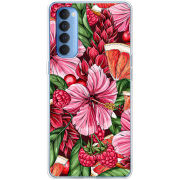 Чехол BoxFace OPPO Reno 4 Pro Tropical Flowers