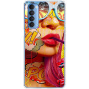 Чехол BoxFace OPPO Reno 4 Pro Yellow Girl Pop Art