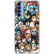 Чехол BoxFace OPPO Reno 4 Pro Anime Stickers
