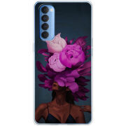 Чехол BoxFace OPPO Reno 4 Pro Exquisite Purple Flowers